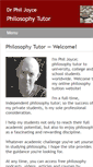 Mobile Screenshot of philosophytutor.net